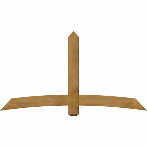 Ekena Millwork Bellingham Rough Sawn Timber Gable Bracket, Western Red Cedar, 84"W x 45"H x 6"D x 6"F, 13/12 Pitch GBW084X45X0606BEL00RWR - main